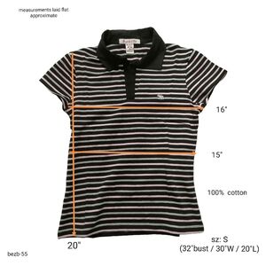 🐝 S, striped 100% cotton T-shirt by Abercrombie & Fitch